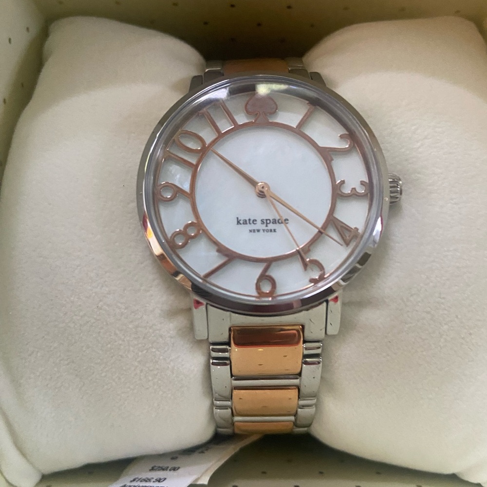 Kate Spade Silver and Rose Gold Watch